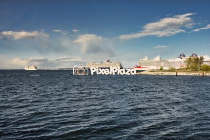 Cruise ships leaving Tallinn Cruise Terminal